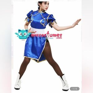 Chun li costume cosplay ; Halloween ; Street fighter ; Never used